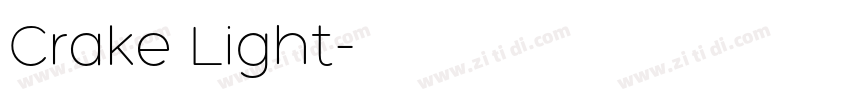 Crake Light字体转换